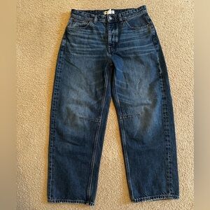 Madewell Women's Darted Barrel-Leg Jeans {Size 27}